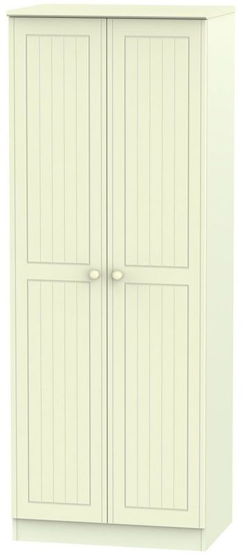 Warwick Cream 2 Door Plain Wardrobe
