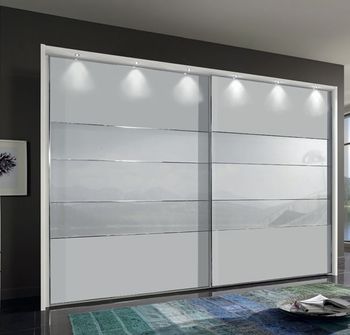 Arco White 2 Door Sliding Wardrobe