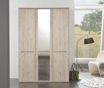 Dakar 2 Holm Oak 3 Door Mirror Wardrobe