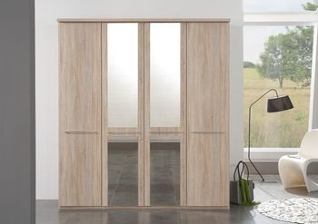 Dakar 2 Silver Handles Wardrobe - Sizes Available