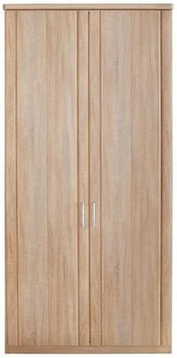 Luxor 3+4 Rustic Oak 100cm 2 Door Wardrobe