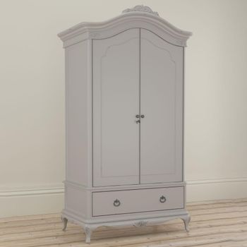 Etienne Grey 2 Door 1 Drawer Wardrobe
