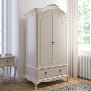 Ivory 2 Door 1 Drawer Wardrobe