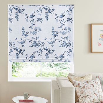 Cath Kidston Roman Blind Birds and Roses Blue