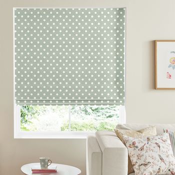 Cath Kidston Roman Blind Button Spot Aloe