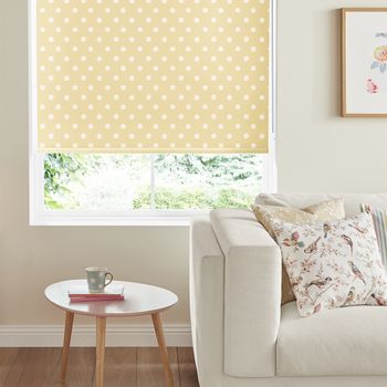Cath Kidston Roller Blind Button Spot Yellow