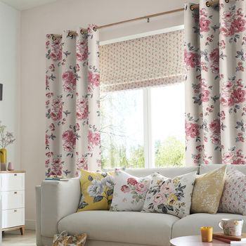 Cath Kidston Curtain Brampton Bunch Raspberry