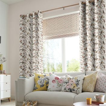 Cath Kidston Curtain British Birds Pastels