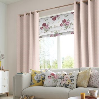 Cath Kidston Curtain Button Spot Pink