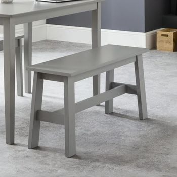 Kobe Grey Dining Bench Lunar Grey