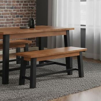Rayne Brown Acacia Dining Bench