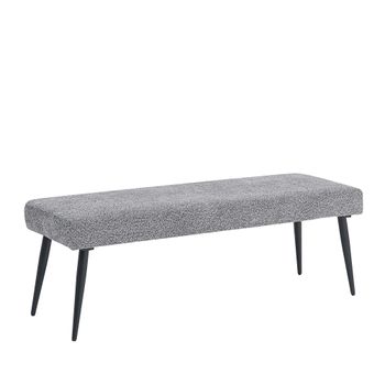 Monza Grey Fabric Dining Bench