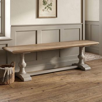 Chateau Grey Painted Pine Dining Bench