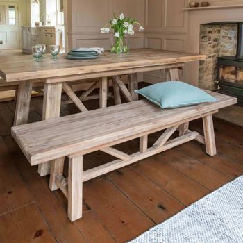 Chilford Brown Solid Wood Small Outdoor Bench