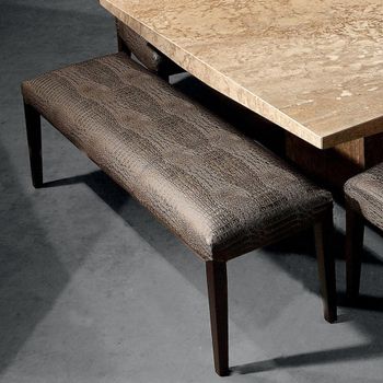 Juliette Dining Bench Nabuk Fabric - Sizes Available