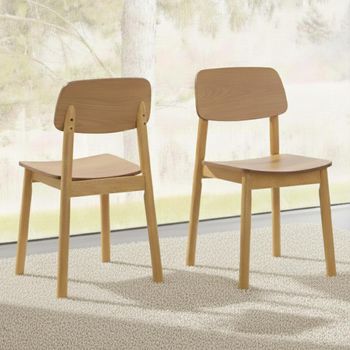 2 x Barlow Oak Dining Chair