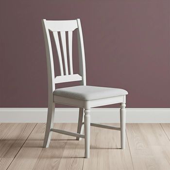 2 x Cromwell Grey Painted Dining Chair