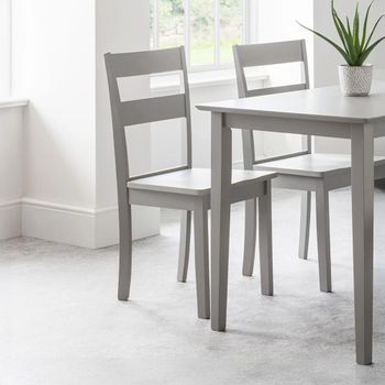 2 x Kobe Lunar Grey Dining Chair