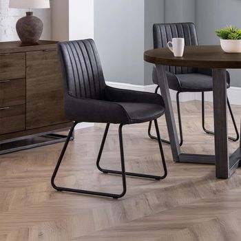 2 x Soho Black Dining Chair