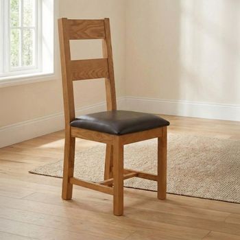 2 x Somer Oak Ladder Back Dining Chair