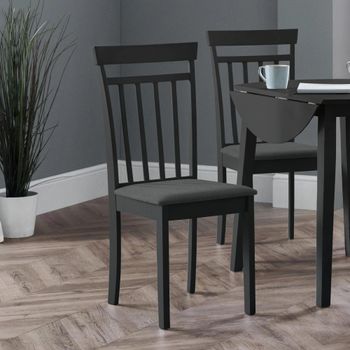 2 x Coast Black Dining Chair