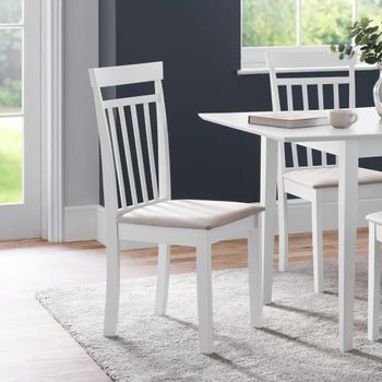 2 x Coast White Dining Chair
