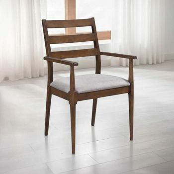 2 x Orlando Carver Dining Walnut Armchair