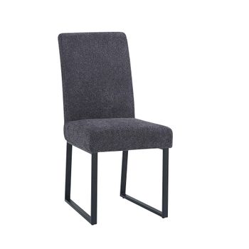 Bronx Dark Grey Fabric Dining Chair