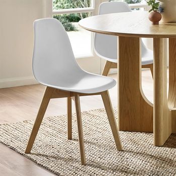 2 x Agatha White Dining Chair