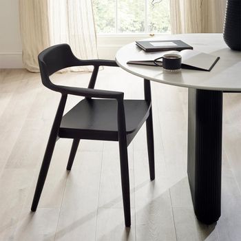 2 x Franklin Dining Black Armchair