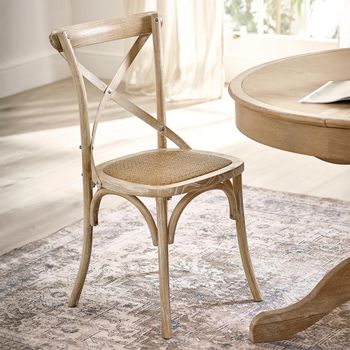 2 x Satie Limed Oak Bistro Chair