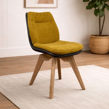 Anna Dining Chair with Oak Legs - Colours Available