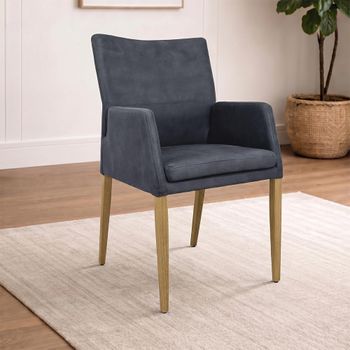 Katy Dining Armchair with Oak Legs - Colours Available