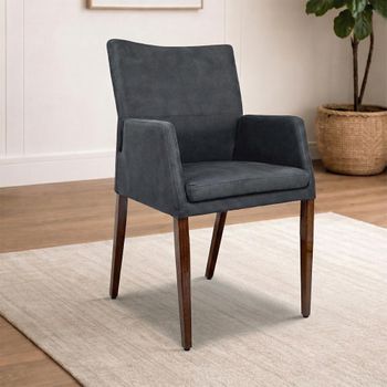 Katy Dining Armchair with Walnut Legs - Colours Available
