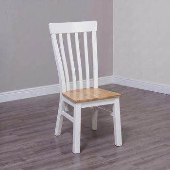 2 x Cotswold Oak and Painted Dining Chair
