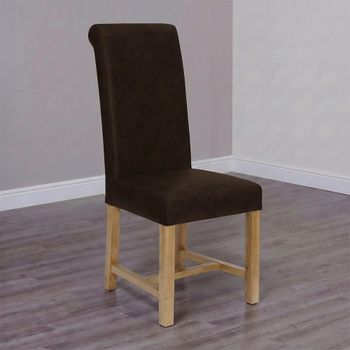 2 x Henley Expreso Leather Dining Chair
