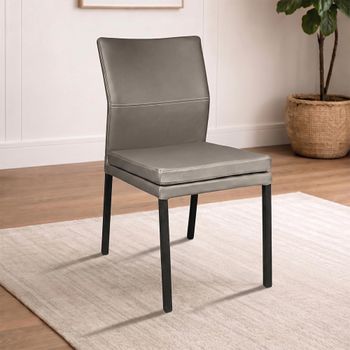 Katy Dining Chair with Anthracite Black Powder Coated Legs - Colours Available