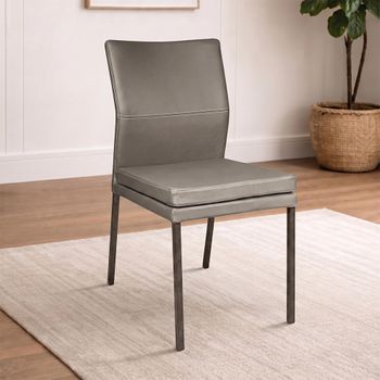 Katy Dining Chair with Industrial Steel Legs - Colours Available