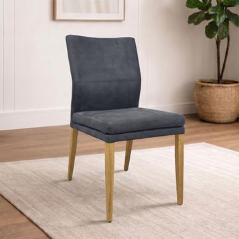 Katy Dining Chair with Oak Legs - Colours Available