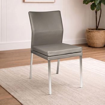 Katy Dining Chair with Stainless Steel Legs - Colours Available
