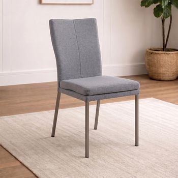 Mario Dining Chair with Stainless Steel Legs - Colours Available