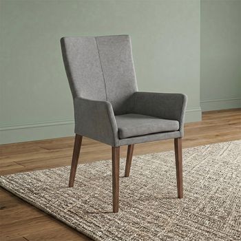 Mario Dining Armchair with Walnut Legs - Colours Available