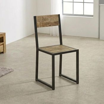 2 x Surrey Solid Mango Wood Dining Chairs