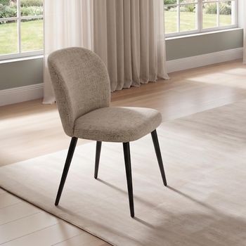 2 x Rialto Fabric Chenille Dining Chairs