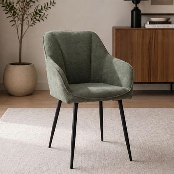2 x Hugo Mint Green Fabric Dining Chair