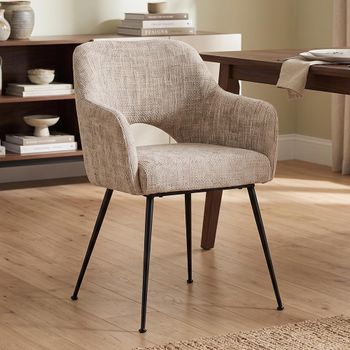 Jenthe Dining Fabric and Metal Renegade Desert Armchair