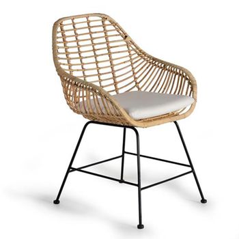 2 x Askov Natural Rattan Dining Chair