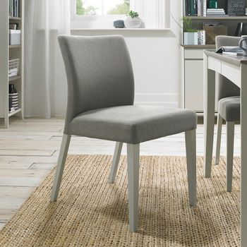 2 x Bergen Dining Chairs Titanium Fabric