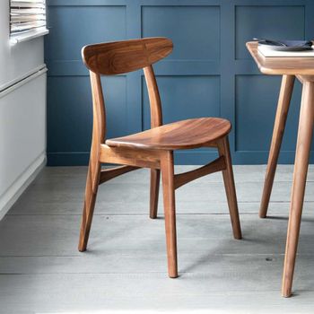 2 x Kersoe Walnut Dining Chair
