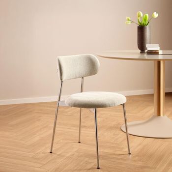 2 x Lyric Sand Fabric Dining Chair